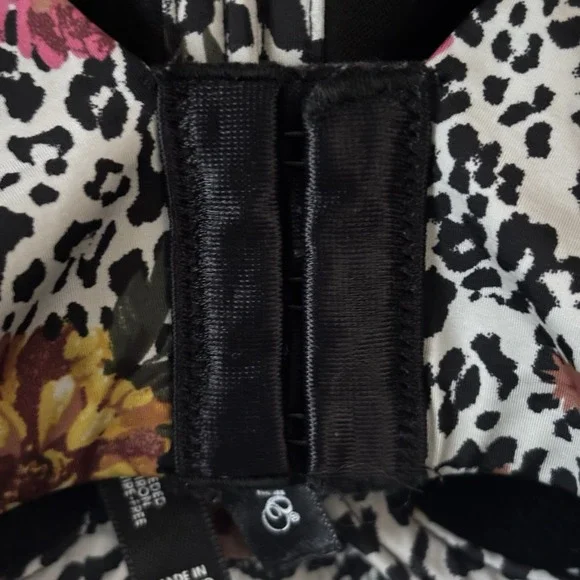 Torrid Curve Bra 38 DDD Leopard Floral Print - Picture 5 of 8